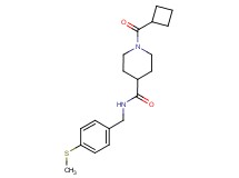 1-(cyclobutylcarbonyl)-N-[4-(methylthio)benzyl]-4-piperidinecarboxamide
