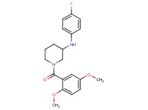 1-(2,5-dimethoxybenzoyl)-N-(4-fluorophenyl)-3-piperidinamine