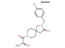 2-(4-chlorobenzyl)-8-[(2S)-2-hydroxypropanoyl]-2,8-diazaspiro[4.5]decan-3-one