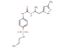 4-[({[1-methyl-2-(3-methyl-1H-pyrazol-5-yl)ethyl]amino}carbonyl)amino]-N-propylbenzenesulfonamide