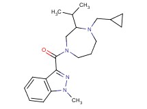 3-{[4-(cyclopropylmethyl)-3-isopropyl-1,4-diazepan-1-yl]carbonyl}-1-methyl-1H-indazole