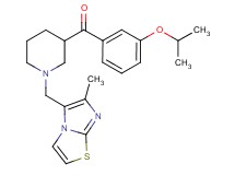 (3-isopropoxyphenyl){1-[(6-methylimidazo[2,1-b][1,3]thiazol-5-yl)methyl]-3-piperidinyl}methanone