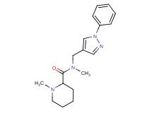 N,1-dimethyl-N-[(1-phenyl-1H-pyrazol-4-yl)methyl]-2-piperidinecarboxamide