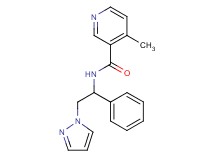 4-methyl-N-[1-phenyl-2-(1H-pyrazol-1-yl)ethyl]nicotinamide trifluoroacetate
