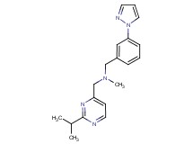 1-(2-isopropyl-4-pyrimidinyl)-N-methyl-N-[3-(1H-pyrazol-1-yl)benzyl]methanamine