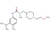 N'-(3-isopropyl-4-methylphenyl)-N-{[1-(2-methoxyethyl)piperidin-4-yl]methyl}-N-methylurea