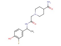1-(2-{[1-(3-fluoro-4-hydroxyphenyl)ethyl]amino}-2-oxoethyl)-4-piperidinecarboxamide
