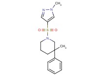3-methyl-1-[(1-methyl-1H-pyrazol-4-yl)sulfonyl]-3-phenylpiperidine