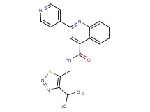 N-[(4-isopropyl-1,2,3-thiadiazol-5-yl)methyl]-2-(4-pyridinyl)-4-quinolinecarboxamide