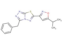 3-benzyl-6-(5-isopropylisoxazol-3-yl)[1,2,4]triazolo[3,4-b][1,3,4]thiadiazole