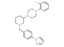 1-(2-fluorophenyl)-4-{1-[4-(1H-pyrazol-1-yl)benzyl]-3-piperidinyl}piperazine