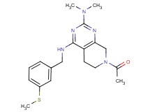 7-acetyl-N~2~,N~2~-dimethyl-N~4~-[3-(methylthio)benzyl]-5,6,7,8-tetrahydropyrido[3,4-d]pyrimidine-2,4-diamine