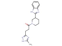 2-{1-[3-(5-methyl-1H-1,2,4-triazol-3-yl)propanoyl]-3-piperidinyl}-1H-benzimidazole