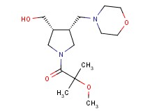 [(3R*,4R*)-1-(2-methoxy-2-methylpropanoyl)-4-(4-morpholinylmethyl)-3-pyrrolidinyl]methanol