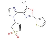 4-[1-(1,1-dioxido-2,3-dihydro-3-thienyl)-1H-imidazol-2-yl]-5-methyl-2-(2-thienyl)-1,3-oxazole