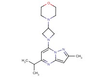 5-isopropyl-2-methyl-7-[3-(4-morpholinyl)-1-azetidinyl]pyrazolo[1,5-a]pyrimidine