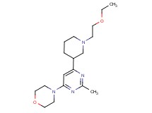 4-{6-[1-(2-ethoxyethyl)-3-piperidinyl]-2-methyl-4-pyrimidinyl}morpholine