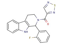 1-(2-fluorophenyl)-2-(1,2,5-thiadiazol-3-ylcarbonyl)-2,3,4,9-tetrahydro-1H-beta-carboline