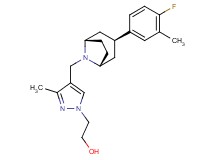 2-(4-{[(3-endo)-3-(4-fluoro-3-methylphenyl)-8-azabicyclo[3.2.1]oct-8-yl]methyl}-3-methyl-1H-pyrazol-1-yl)ethanol