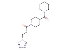 4-(1-piperidinylcarbonyl)-1-[3-(1H-tetrazol-1-yl)propanoyl]piperidine