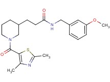 3-{1-[(2,4-dimethyl-1,3-thiazol-5-yl)carbonyl]-3-piperidinyl}-N-(3-methoxybenzyl)propanamide