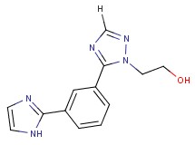 2-{5-[3-(1H-imidazol-2-yl)phenyl]-1H-1,2,4-triazol-1-yl}ethanol