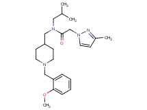 N-isobutyl-N-{[1-(2-methoxybenzyl)-4-piperidinyl]methyl}-2-(3-methyl-1H-pyrazol-1-yl)acetamide