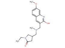 1-ethyl-4-{[[(2-hydroxy-7-methoxy-3-quinolinyl)methyl](methyl)amino]methyl}-2-pyrrolidinone
