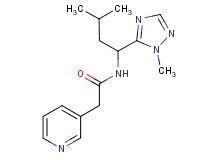 N-[3-methyl-1-(1-methyl-1H-1,2,4-triazol-5-yl)butyl]-2-pyridin-3-ylacetamide