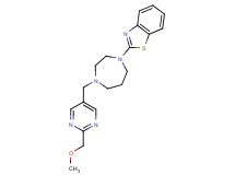 2-(4-{[2-(methoxymethyl)pyrimidin-5-yl]methyl}-1,4-diazepan-1-yl)-1,3-benzothiazole
