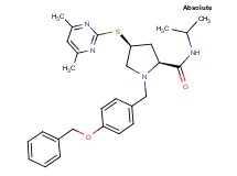 (4S)-1-[4-(benzyloxy)benzyl]-4-[(4,6-dimethyl-2-pyrimidinyl)thio]-N-isopropyl-L-prolinamide