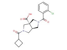 (3aR*,6aR*)-2-(2-chlorobenzoyl)-5-(cyclobutylcarbonyl)hexahydropyrrolo[3,4-c]pyrrole-3a(1H)-carboxylic acid