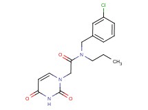 N-(3-chlorobenzyl)-2-(2,4-dioxo-3,4-dihydropyrimidin-1(2H)-yl)-N-propylacetamide