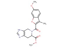 methyl 5-[(6-methoxy-3-methyl-1-benzofuran-2-yl)carbonyl]-4,5,6,7-tetrahydro-3H-imidazo[4,5-c]pyridine-6-carboxylate