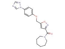 1-[(5-{[4-(1H-1,2,4-triazol-1-yl)phenoxy]methyl}-3-isoxazolyl)carbonyl]azepane
