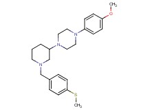 1-(4-methoxyphenyl)-4-{1-[4-(methylthio)benzyl]-3-piperidinyl}piperazine