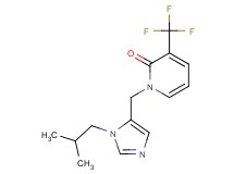 1-[(1-isobutyl-1H-imidazol-5-yl)methyl]-3-(trifluoromethyl)pyridin-2(1H)-one