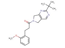 2-tert-butyl-6-[3-(2-methoxyphenyl)propanoyl]-6,7-dihydro-5H-pyrrolo[3,4-d]pyrimidine