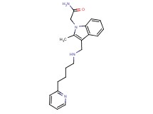 2-(2-methyl-3-{[(4-pyridin-2-ylbutyl)amino]methyl}-1H-indol-1-yl)acetamide