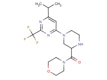 4-({4-[6-isopropyl-2-(trifluoromethyl)-4-pyrimidinyl]-2-piperazinyl}carbonyl)morpholine
