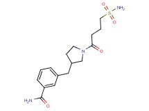 3-({1-[4-(aminosulfonyl)butanoyl]pyrrolidin-3-yl}methyl)benzamide