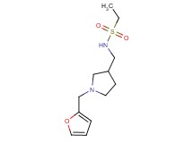 N-{[1-(2-furylmethyl)pyrrolidin-3-yl]methyl}ethanesulfonamide