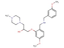1-(5-methoxy-2-{[(3-methoxybenzyl)amino]methyl}phenoxy)-3-(4-methyl-1-piperazinyl)-2-propanol