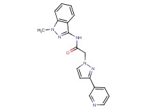 N-(1-methyl-1H-indazol-3-yl)-2-[3-(3-pyridinyl)-1H-pyrazol-1-yl]acetamide trifluoroacetate