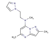 N,2,5-trimethyl-N-[2-(1H-pyrazol-1-yl)ethyl]pyrazolo[1,5-a]pyrimidin-7-amine