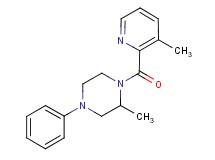 2-methyl-1-[(3-methyl-2-pyridinyl)carbonyl]-4-phenylpiperazine trifluoroacetate