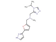 1-(4-isopropyl-4H-1,2,4-triazol-3-yl)-N-methyl-N-{[5-(1H-pyrazol-3-yl)-2-furyl]methyl}methanamine