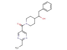 1-{1-[(2-ethyl-5-pyrimidinyl)carbonyl]-4-piperidinyl}-2-phenylethanol