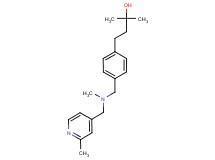 2-methyl-4-[4-({methyl[(2-methyl-4-pyridinyl)methyl]amino}methyl)phenyl]-2-butanol