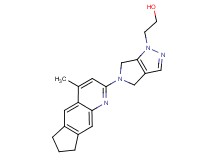 2-[5-(4-methyl-7,8-dihydro-6H-cyclopenta[g]quinolin-2-yl)-5,6-dihydropyrrolo[3,4-c]pyrazol-1(4H)-yl]ethanol